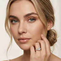 2.78 Ct Pear Moissanite Entwined Shank Engagement Ring