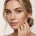 2.78 Ct Pear Moissanite Entwined Shank Engagement Ring