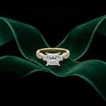 2.78 Ct Princess Moissanite Destiny Knot Engagement Ring