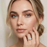 2.80 Ct Round Moissanite Vintage Milgrain Engagement Ring Gold