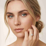 2.20 Ct Pear Moissanite Bypass Engagement Ring Gold