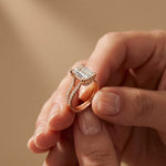 2.06 Ct Emerald Moissanite Solitaire Engagement Ring