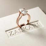 2.07 Ct Marquise Moissanite Halo Engagement Ring