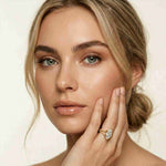 2.07 Ct Marquise Moissanite Halo Engagement Ring
