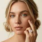 3.37 Ct Cushion Moissanite Double Hidden Halo Engagement Ring