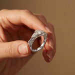 0.75 Ct Pear Moissanite Trilogy Elegance Ring