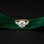 3.66 Ct Round Moissanite Statement Ring for Women