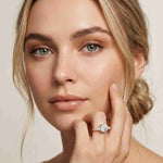 3.66 Ct Round Moissanite Statement Ring for Women