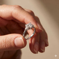 2.40 Ct Heart & Trillion Moissanite Promise Trilogy Ring for Women White