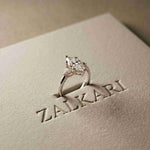 2.40 Ct Marquise & Trillion Moissanite Promise Trilogy Ring for Women White
