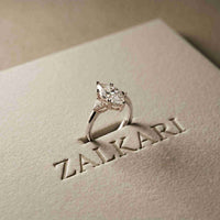 2.40 Ct Marquise & Trillion Moissanite Promise Trilogy Ring for Women White
