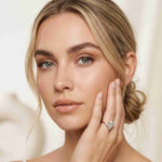2.3 Ct Marquise Cut Moissanite Trilogy Solitaire Ring for Women