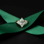 2.3 Ct Marquise Cut Moissanite Trilogy Solitaire Ring for Women