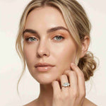 2.3 Ct Princess Cut Moissanite Elegance Ring for Women
