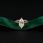 2.14 Ct Marquise Moissanite Classic Solitaire Engagement Ring