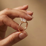2.14 Ct Marquise Moissanite Classic Solitaire Engagement Ring
