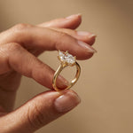 2.14 Ct Marquise Moissanite Classic Solitaire Engagement Ring