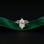 2.14 Ct Marquise Moissanite Classic Solitaire Engagement Ring