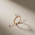 2.13 Ct Oval Moissanite Elevated Solitaire Engagement Ring