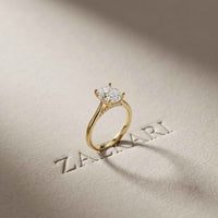 2.13 Ct Oval Moissanite Elevated Solitaire Engagement Ring