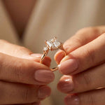 2.16 Ct Asscher Moissanite Cathedral Setting Engagement Ring