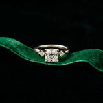 2.16 Ct Cushion Cut Moissanite Classic Basket Setting Engagement Ring