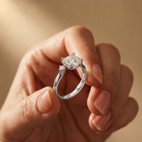 2.16 Ct Cushion Cut Moissanite Classic Basket Setting Engagement Ring
