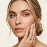 2.16 Ct Radiant Moissanite Halo Classic Solitaire Engagement Ring