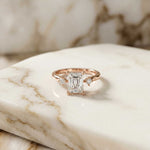 2.16 Ct Radiant Moissanite Halo Classic Solitaire Engagement Ring