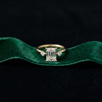 2.16 Ct Radiant Moissanite Halo Classic Solitaire Engagement Ring
