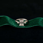 2.16 Ct Radiant Moissanite Halo Classic Solitaire Engagement Ring