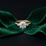 2.16 Ct Round Moissanite Hidden Halo Promise Ring