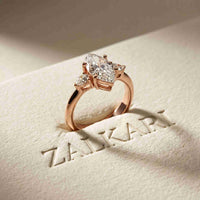 3.27 Ct Marquise & Pear Moissanite Timeless Statement Engagement Ring