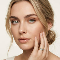 0.99 Ct Baguette Cut Moissanite Minimalist Promise Ring