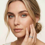 0.99 Ct Baguette Cut Moissanite Minimalist Promise Ring