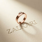 0.85 Ct Round Cluster Moissanite Bold Dome Band Ring
