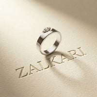 0.85 Ct Round Cluster Moissanite Bold Dome Band Ring
