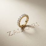 2.31 Ct Princess Cut Full Eternity Shared Prong Band Ring