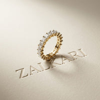 2.31 Ct Princess Cut Full Eternity Shared Prong Band Ring