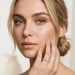 2.20 Ct Round Cut Milgrain Pavé Full Eternity Band Ring