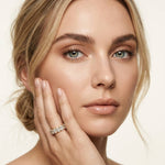 6.08 Ct Oval Full Eternity Prong Set Statement Band Ring