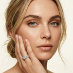 6.08 Ct Oval Full Eternity Prong Set Statement Band Ring