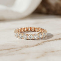 2.73 Ct Round Full Eternity Classic Prong Band Ring