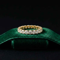 2.73 Ct Round Full Eternity Classic Prong Band Ring
