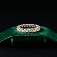 2.73 Ct Round Full Eternity Classic Prong Band Ring
