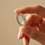2.73 Ct Round Full Eternity Classic Prong Band Ring