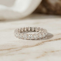 2.73 Ct Round Full Eternity Classic Prong Band Ring