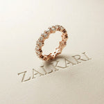 0.11 Ct Round Solitaire Band Promise Ring