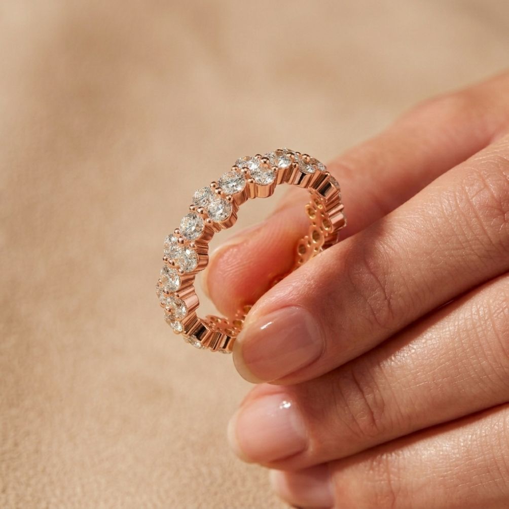 0.11 Ct Round Solitaire Band Promise Ring