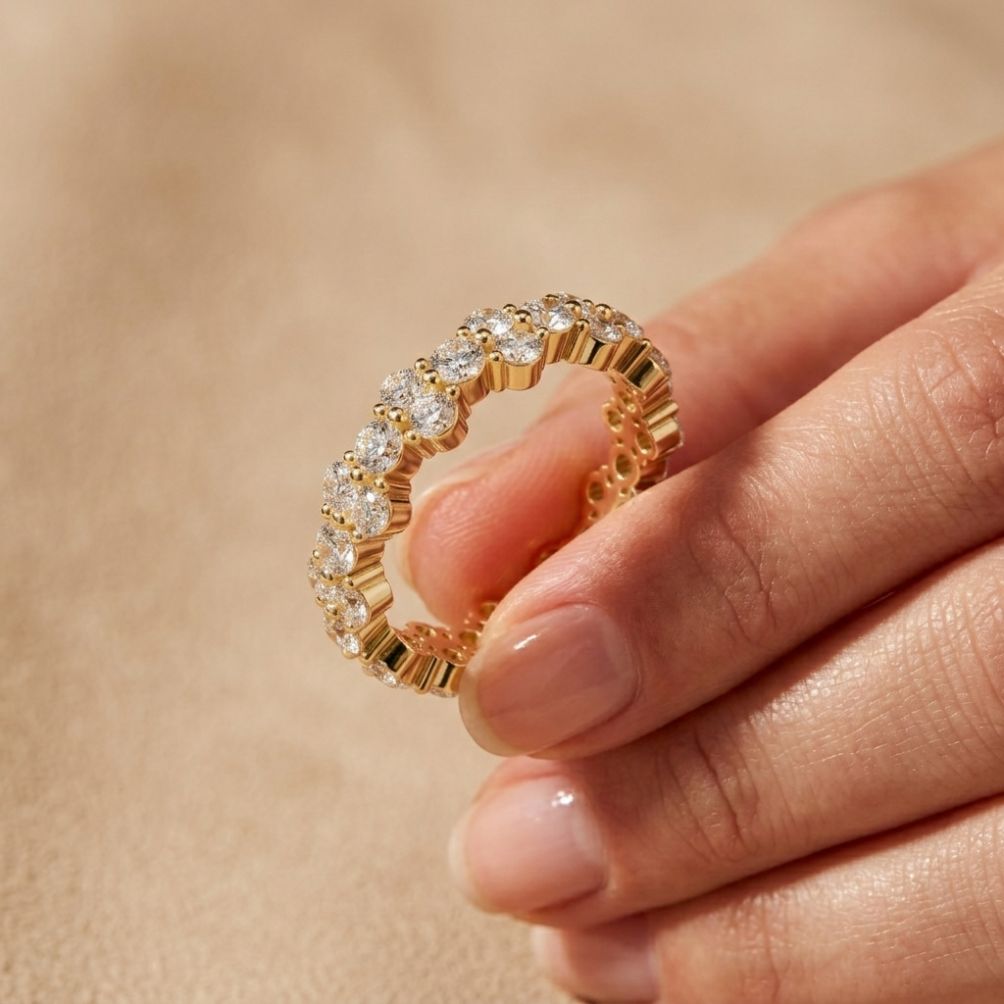0.11 Ct Round Solitaire Band Promise Ring